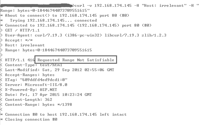 CURL工具检测http.sys误差