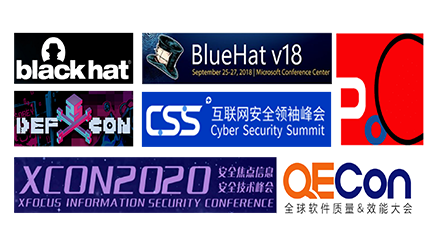 多次在Black Hat、DEF CON、Blue Hat、POC、互联网清静首脑峰会CSS